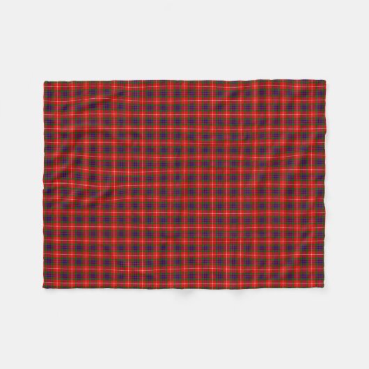 Couverture Polaire Tartan de Fraser de clan (Devant (Horizontal))