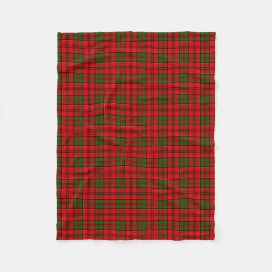 Couverture Polaire Tartan de Grant de clan (Devant)