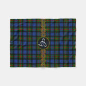 Couverture Polaire Tartan de Gunn de monogramme (Devant (Horizontal))