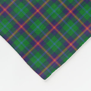 Couverture Polaire Tartan de jeunes de clan