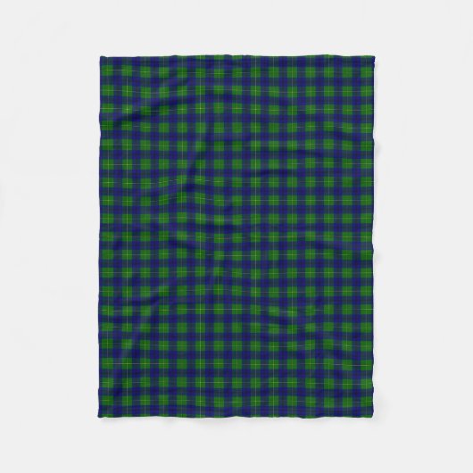 Couverture Polaire Tartan de Johnston de clan (Devant)