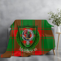 Tartan de la crête du clan écossais Middleton