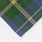 Couverture Polaire Tartan de la Nouvelle-Écosse personnalisé bleu pla (Coin)