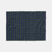 Couverture Polaire Tartan de Leslie de clan (Devant (Horizontal))