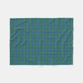Couverture Polaire Tartan de Lockhart de clan (Devant (Horizontal))