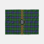 Couverture Polaire Tartan de MacCallum de monogramme (Devant (Horizontal))