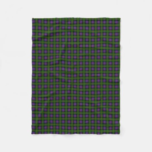 Couverture Polaire Tartan de MacDonald de clan (Devant)