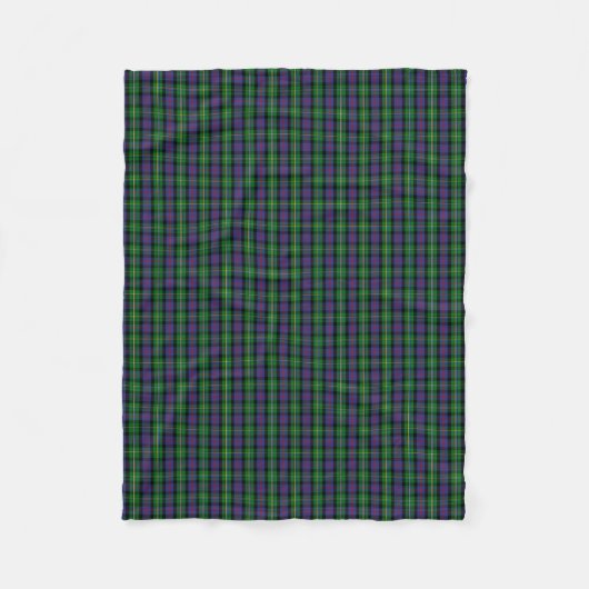 Couverture Polaire Tartan de Malcolm de clan (Devant)