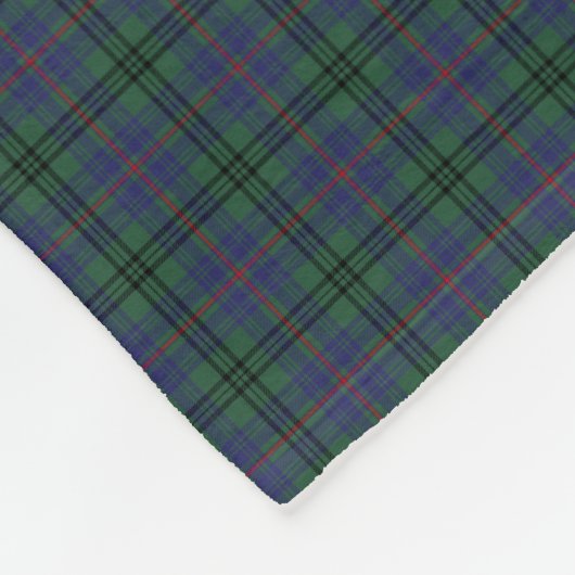 Couverture Polaire Tartan de marcheur de clan (Coin)