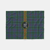 Couverture Polaire Tartan de marcheur de monogramme (Devant (Horizontal))