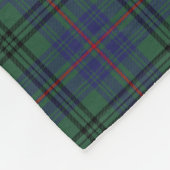 Couverture Polaire Tartan de marcheur de monogramme (Coin)