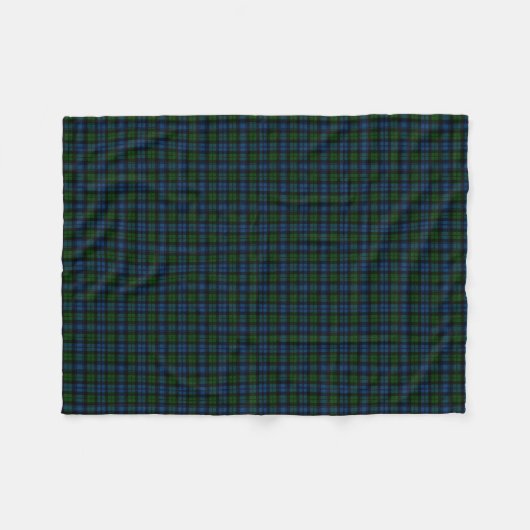 Couverture Polaire Tartan de militaires de Campbell de clan (Devant (Horizontal))