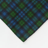 Couverture Polaire Tartan de militaires de Campbell de clan (Coin)