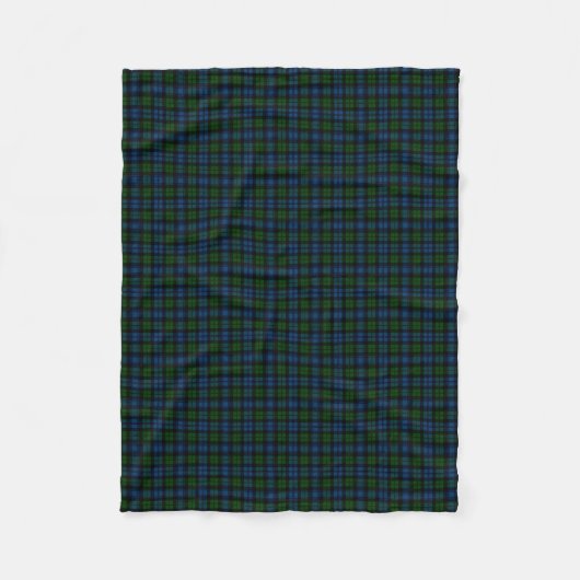 Couverture Polaire Tartan de militaires de Campbell de clan (Devant)