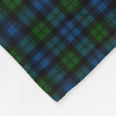 Couverture Polaire Tartan de militaires de Campbell de monogramme (Coin)