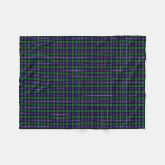 Couverture Polaire Tartan de Mitchell de clan (Devant (Horizontal))