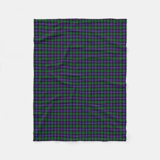 Couverture Polaire Tartan de Mitchell de clan (Devant)