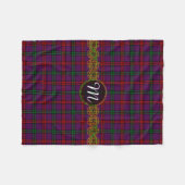 Couverture Polaire Tartan de Montgomery de monogramme (Devant (Horizontal))