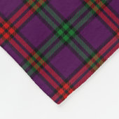 Couverture Polaire Tartan de Montgomery de monogramme (Coin)