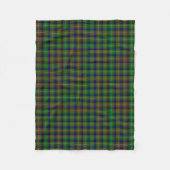 Couverture Polaire Tartan de Reid de clan (Devant)