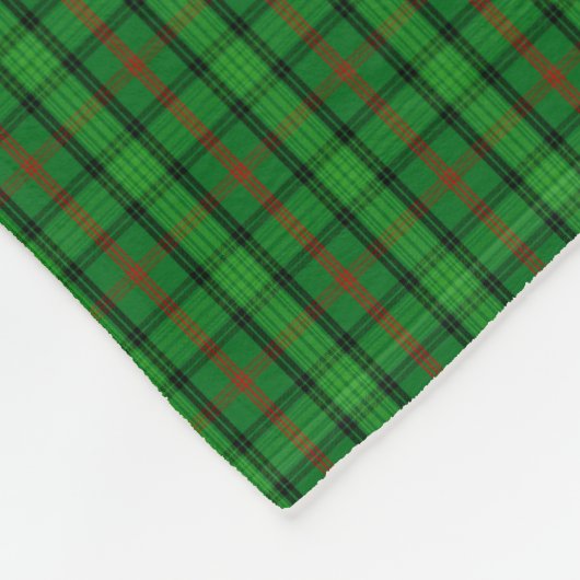 Couverture Polaire Tartan de Ross de clan (Coin)