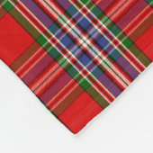 Couverture Polaire Tartan de rouge de MacFarlane de monogramme (Coin)