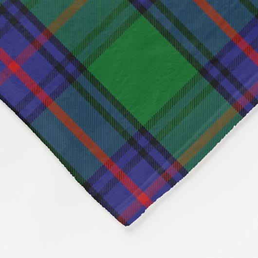 Couverture Polaire Tartan de Shaw de monogramme (Coin)