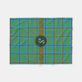 Couverture Polaire Tartan de Snodgrass de monogramme (Devant (Horizontal))