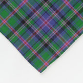 Couverture Polaire Tartan de tonnelier de monogramme (Coin)