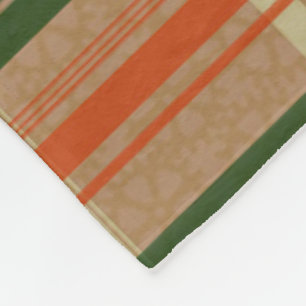 Couverture Polaire Tartan de vitesse - vert/brun