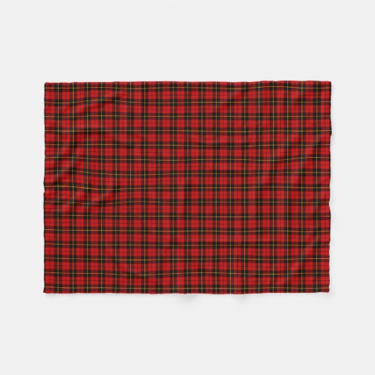 Couverture Polaire Tartan de Wallace de clan (Devant (Horizontal))