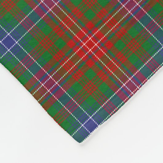 Couverture Polaire Tartan de Wilson de monogramme (Coin)