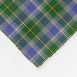 Couverture Polaire Tartan d'état du Connecticut