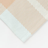 Couverture Polaire Tartan d'été de softball féminin avec monogramme (Coin)