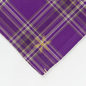 Couverture Polaire Tartan d'hiver doré (Coin)