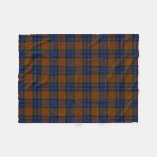 Couverture Polaire Tartan d'Irlandais de Longford du comté (Devant (Horizontal))