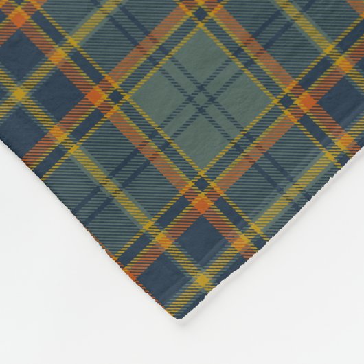 Couverture Polaire Tartan d'Irlandais du comté d'Antrim (Coin)