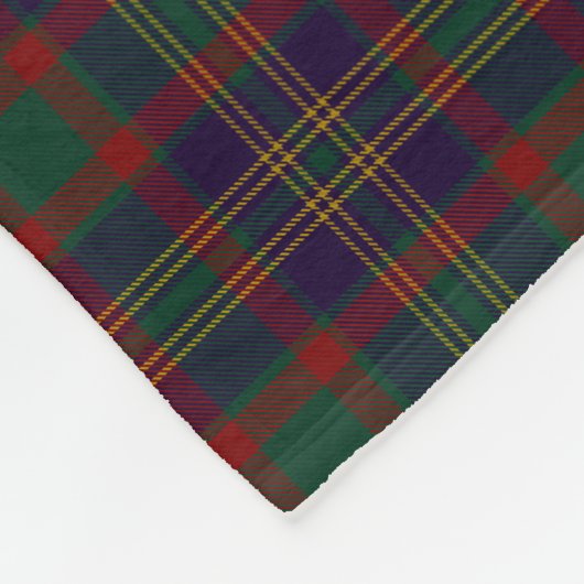 Couverture Polaire Tartan d'Irlandais du comté de liège (Coin)