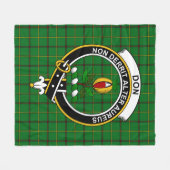 Couverture Polaire Tartan du clan Don (Devant (Horizontal))