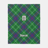 Couverture Polaire Tartan du clan Duncan (Devant)
