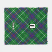Couverture Polaire Tartan du clan Duncan (Devant (Horizontal))