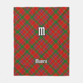 Couverture Polaire Tartan du clan Munro (Devant)