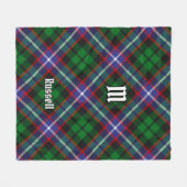 Couverture Polaire Tartan du clan Russell (Devant (Horizontal))