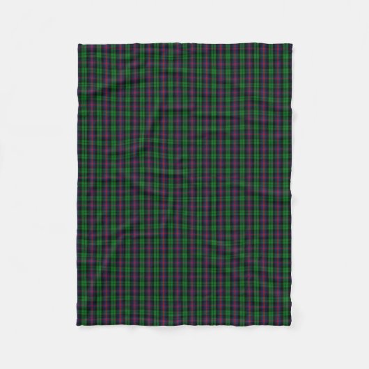 Couverture Polaire Tartan d'Urquhart de clan (Devant)