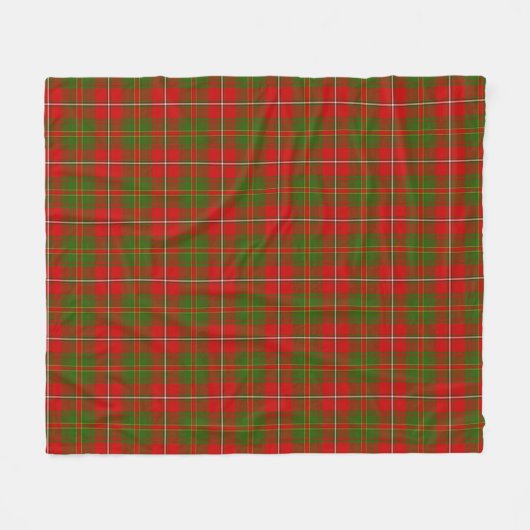 Couverture Polaire Tartan Écossais (Devant (Horizontal))