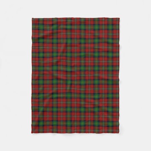 Couverture Polaire Tartan écossais de classique de Boyd de clan (Devant)