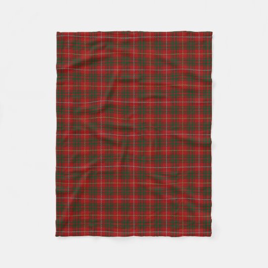 Couverture Polaire Tartan écossais de classique de Bruce de clan (Devant)