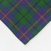 Couverture Polaire Tartan écossais de classique de Carmichael de clan (Coin)