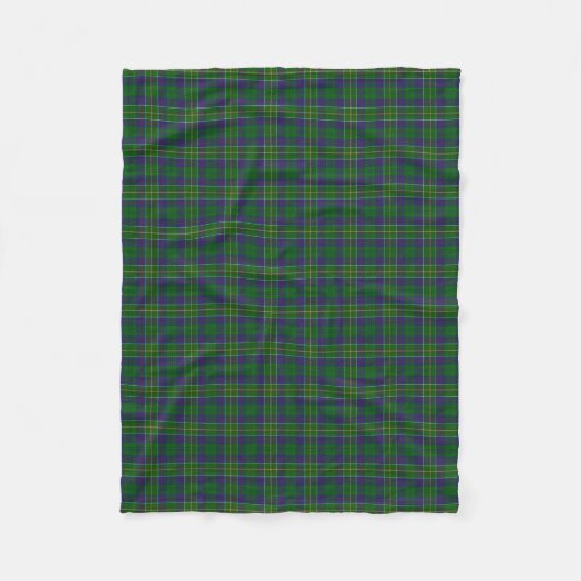 Couverture Polaire Tartan écossais de classique de chasseur de clan (Devant)