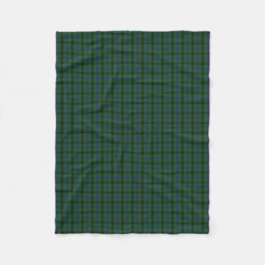 Couverture Polaire Tartan écossais de classique de Davidson de clan (Devant)